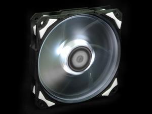 ID-COOLING NO-12025-W White LED 120mm Fan with De-vibration Rubber, 1600RPM, 60CFM, Low Noise & Big Airflow ID-COOLING NO-12025-W White LED 120mm Fan with De-vibration Rubber, 1600RPM, 60CFM, Low Noise & Big Airflow