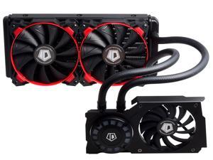 ID-COOLING FROSTFLOW 240G Integrated AIO Water Cooler For GTX1080/1070 Gaming VGA Card,Unique Comet-tail LED Lighting,Two 120mm High Static Pressure PWM Fans,Quiet 90mm Fan over GPU Board,Nvidia & ATI ID-COOLING FROSTFLOW 240G Integrated AIO Water Cooler For GTX1080/1070 Gaming VGA Card,Unique Comet-tail LED Lighting,Two 120mm High Static Pressure PWM Fans,Quiet 90mm Fan over GPU Board,Nvidia & ATI