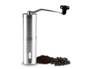 Ceramic Burr Manual Coffee Grinder Mill, Silver Ceramic Burr Manual Coffee Grinder Mill, Silver