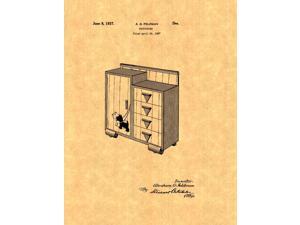 Design For A Chifforobe Patent Art Print Design For A Chifforobe Patent Art Print