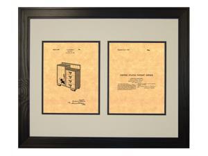 Design For A Chifforobe Patent Art Print in a Solid Pine Wood Frame Design For A Chifforobe Patent Art Print in a Solid Pine Wood Frame