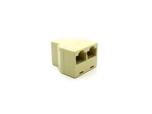 RJ45 1x2 Ethernet Connector Splitter 1 to 2 sockets Internet Cable Cat 5 6 RJ45 1x2 Ethernet Connector Splitter 1 to 2 sockets Internet Cable Cat 5 6