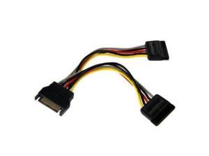 15 Pin SATA Male to 2 SATA Splitter Female Power Cable for cd dvd hard drive 15 Pin SATA Male to 2 SATA Splitter Female Power Cable for cd dvd hard drive