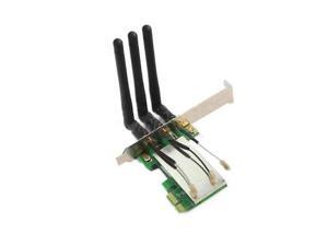 Mini PCI-E to PCI-E Wireless Adapter w/ 3 Antenna WiFi Mini PCI-E to PCI-E Wireless Adapter w/ 3 Antenna WiFi