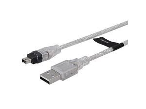 New 6ft 1.8m USB To Firewire IEEE 1394 4 Pin iLink Adapter Data Cable New 6ft 1.8m USB To Firewire IEEE 1394 4 Pin iLink Adapter Data Cable