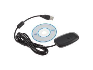 Black Wireless Gaming USB Adapter Receiver for Microsoft XBOX 360 PC Controller Black Wireless Gaming USB Adapter Receiver for Microsoft XBOX 360 PC Controller