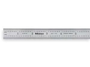 MITUTOYO 182-105 Steel Rule,Rigid,6In,32/64ths/0.5/1mm MITUTOYO 182-105 Steel Rule,Rigid,6In,32/64ths/0.5/1mm