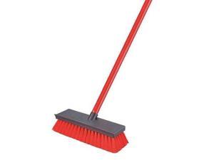 LIBMAN 547 Floor Scrub Brush, Handle w/Scrapper Edge LIBMAN 547 Floor Scrub Brush, Handle w/Scrapper Edge