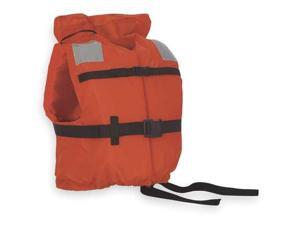 STEARNS I120ORG-00-000 Flotation Vest, Orange, Nylon, Universal STEARNS I120ORG-00-000 Flotation Vest, Orange, Nylon, Universal