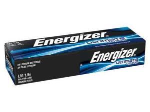 ENERGIZER L91 Battery, AA, Primary Lithium, PK 24 ENERGIZER L91 Battery, AA, Primary Lithium, PK 24