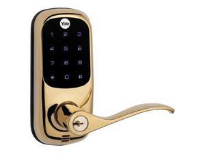 YALE REAL LIVING YRL220NCR605 Door Lever Lockset, Electronic Keypad YALE REAL LIVING YRL220NCR605 Door Lever Lockset, Electronic Keypad