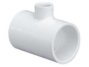 Lasco Socket x Socket x FNPT Reducer Tee, 7.65"L, 402422 Lasco Socket x Socket x FNPT Reducer Tee, 7.65"L, 402422