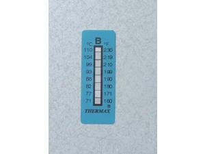 Non-Reversible Temp Indicator, Thermax, 80609 Non-Reversible Temp Indicator, Thermax, 80609