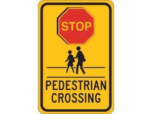 Traffic Sign, Brady, 124395, 18"Hx12"W Traffic Sign, Brady, 124395, 18"Hx12"W