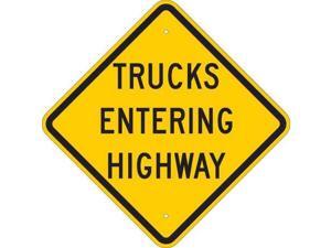Traffic Sign, Brady, 124601, 24"Hx24"W Traffic Sign, Brady, 124601, 24"Hx24"W