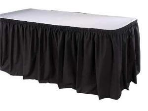 17-1/2 ft. Table Skirt, Black ,Phoenix, TSKT-17-BK 17-1/2 ft. Table Skirt, Black ,Phoenix, TSKT-17-BK