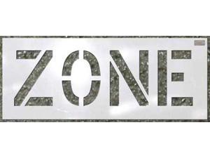 CH HANSON 70270 Stencil, Zone, 6 x 4 In. CH HANSON 70270 Stencil, Zone, 6 x 4 In.