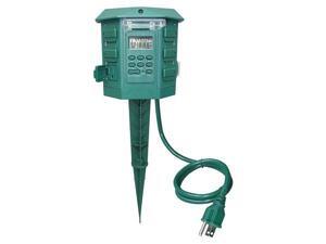 POWER FIRST 21RJ27 Outdoor Yard Stake, 6 Outlet, 120V POWER FIRST 21RJ27 Outdoor Yard Stake, 6 Outlet, 120V