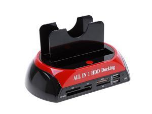 WLX-875 2.5" 3.5" SATA/IDE 2 Double Dock HDD Docking Station eSATA/USB Hub External Storage Enclosure Parts With Plug WLX-875 2.5" 3.5" SATA/IDE 2 Double Dock HDD Docking Station eSATA/USB Hub External Storage Enclosure Parts With Plug