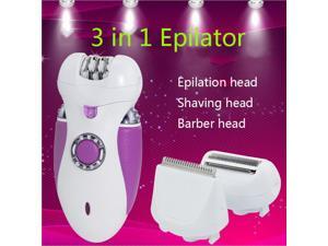 3 in 1 Rechargeable Lady Epilator Shaver Electric Razors Women Removal Hair Product bikini face leg trimmer clipper Purple 3 in 1 Rechargeable Lady Epilator Shaver Electric Razors Women Removal Hair Product bikini face leg trimmer clipper Purple