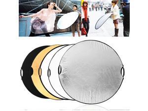 43 Inch 110CM 5 in 1 Round Portable Collapsible Multi Disc Light Photographic Lighting Reflector with Handle Bar 43 Inch 110CM 5 in 1 Round Portable Collapsible Multi Disc Light Photographic Lighting Reflector with Handle Bar