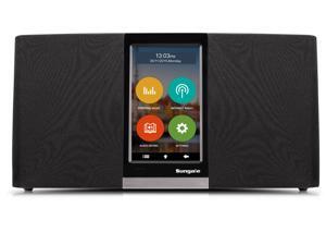 Wi-Fi, Internet, IP Radio & Music Player, touchscreen operating, streaming music, internet radio, audio book, 2x3W Stereo Speakers + 5W Subwoofer, Up to 18K radio stations over the world. Wi-Fi, Internet, IP Radio & Music Player, touchscreen operating, streaming music, internet radio, audio book, 2x3W Stereo Speakers + 5W Subwoofer, Up to 18K radio stations over the world.