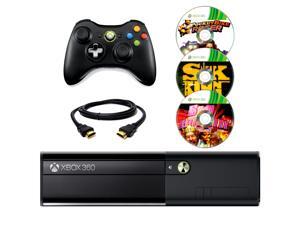 Microsoft Xbox 360 Black 4GB Gaming Console + Wireless Controller + HDMI Cable + 3 Free Games Microsoft Xbox 360 Black 4GB Gaming Console + Wireless Controller + HDMI Cable + 3 Free Games