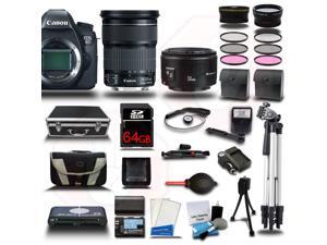 Canon EOS 6D DSLR Camera + 24-105mm IS STM Lens + 64GB + 16 PCS Starter Bundle Kit - NEW Canon EOS 6D DSLR Camera + 24-105mm IS STM Lens + 64GB + 16 PCS Starter Bundle Kit - NEW