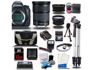 Canon EOS 6D SLR Camera w/ 24-105mm IS Lens 32GB 24PC Bundle Kit + Extra Battery + Tripod - New Canon EOS 6D SLR Camera w/ 24-105mm IS Lens 32GB 24PC Bundle Kit + Extra Battery + Tripod - New