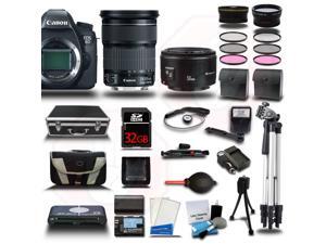Canon EOS 6D SLR Camera w/ 24-105mm IS Lens 32GB 32PC Premium Bundle Kit + Extra Battery + Charger Canon EOS 6D SLR Camera w/ 24-105mm IS Lens 32GB 32PC Premium Bundle Kit + Extra Battery + Charger