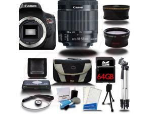 Canon Rebel T6I 700D Digital SLR Camera +18-55mm 3 Lens Kit Bundle + 64GB + Reader + Case - NEW Canon Rebel T6I 700D Digital SLR Camera +18-55mm 3 Lens Kit Bundle + 64GB + Reader + Case - NEW