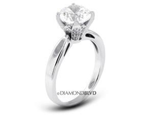 1.44 CT J-VS2 EX Round Earth Mined Diamonds 14K 4-Prong & Pave Cathedral Wedding Ring 3.7gr 1.44 CT J-VS2 EX Round Earth Mined Diamonds 14K 4-Prong & Pave Cathedral Wedding Ring 3.7gr