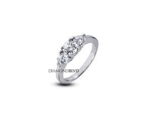 1.27 CTW J-VS1 VG Round Earth Mined Diamonds 18K 4-Prong Classic Basket 3-Stone Ring 4.7gr 1.27 CTW J-VS1 VG Round Earth Mined Diamonds 18K 4-Prong Classic Basket 3-Stone Ring 4.7gr
