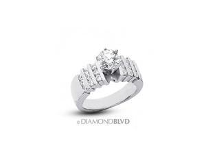 1.38 CT J-SI2 Ideal Round Earth Mined Diamonds 14K 6 Prong & Channel Wide Band Side Stone Ring 6.9gr 1.38 CT J-SI2 Ideal Round Earth Mined Diamonds 14K 6 Prong & Channel Wide Band Side Stone Ring 6.9gr