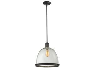 Z-Lite Mason 1 Light Pendant, Olde Bronze - 717P13-OB Z-Lite Mason 1 Light Pendant, Olde Bronze - 717P13-OB