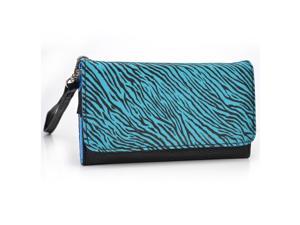 Kroo Black and Zebra Wristlet Wallet With Pouch for Smartphone up to 4 Inch Kroo Black and Zebra Wristlet Wallet With Pouch for Smartphone up to 4 Inch