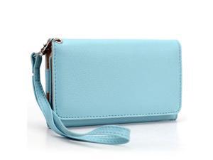 Universal Smart Phone Wristlet Wallet Carry Case w/ Strap for Samsung I997 Infuse 4G Blue Universal Smart Phone Wristlet Wallet Carry Case w/ Strap for Samsung I997 Infuse 4G Blue