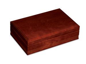 American Chest Delaware Cigar Humidor, Solid American Cherry Hardwood With Red Cherry Finish & Spanish Cedar Linings. Made in USA. American Chest Delaware Cigar Humidor, Solid American Cherry Hardwood With Red Cherry Finish & Spanish Cedar Linings. Made in USA.