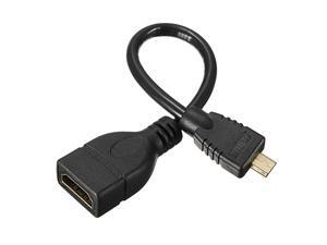 1080P Micro HDMI Male D to HDMI Female A Jack Adapter Cable Convertor High Speed 340 MHz (10.2 Gbps). 1080P Micro HDMI Male D to HDMI Female A Jack Adapter Cable Convertor High Speed 340 MHz (10.2 Gbps).