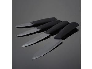 New Sharp Ceramic Knife Set Chef's Kitchen Knives Black Blade 3" 4" 5" 6" + Covers New Sharp Ceramic Knife Set Chef's Kitchen Knives Black Blade 3" 4" 5" 6" + Covers