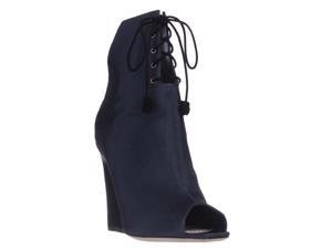 Dior Brooklyn Lace-Up Peep-Toe Ankle Booties - Midnight, 9 M US / 39 EU Dior Brooklyn Lace-Up Peep-Toe Ankle Booties - Midnight, 9 M US / 39 EU