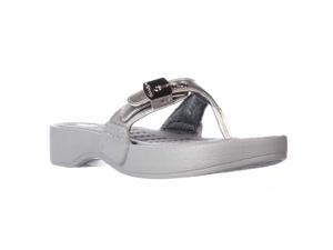 Dr. Scholls Roll Comfort Flip Flop Sandals - Silver, 9 M US / 39 EU Dr. Scholls Roll Comfort Flip Flop Sandals - Silver, 9 M US / 39 EU