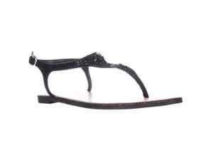 Chinese Laundry Gracious Jeweled T-Strap Flat Sandals - Black, 8.5 M US / 39 EU Chinese Laundry Gracious Jeweled T-Strap Flat Sandals - Black, 8.5 M US / 39 EU