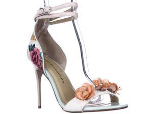 Chinese Laundry Lily Flower Toe Ankle Strap Sandals - White Multi, 9 M US / 40 EU Chinese Laundry Lily Flower Toe Ankle Strap Sandals - White Multi, 9 M US / 40 EU