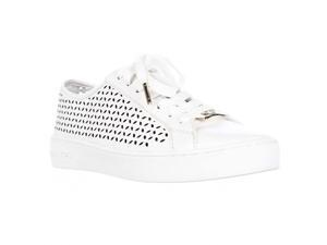 MICHAEL Michael Kors Olivia Lace Up Perforated Sneakers - Optic White, 7 M US MICHAEL Michael Kors Olivia Lace Up Perforated Sneakers - Optic White, 7 M US
