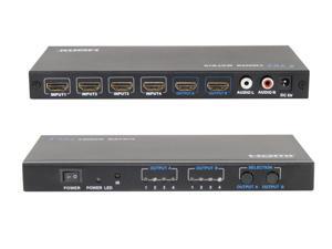 Original 4x2 HDMI Matrix Switch splitter with Remote Control HDMI switch support 3D full 1080P 4 input 2 output ports LKV34 Original 4x2 HDMI Matrix Switch splitter with Remote Control HDMI switch support 3D full 1080P 4 input 2 output ports LKV34