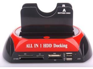 All in 1 HDD Docking 876C 2.5" 3.5" SATA HDD 2-Dock Docking Station e-SATA/Hub All in 1 HDD Docking 876C 2.5" 3.5" SATA HDD 2-Dock Docking Station e-SATA/Hub