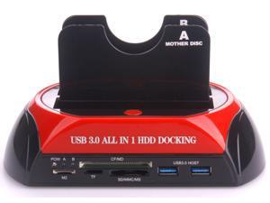 Multi-function/All in 1 HDD Docking Station for 2.5/3.5 HDD model 876U3C USB3.0+3.0hubs+3.0 Card Reader HDD Enclosure Multi-function/All in 1 HDD Docking Station for 2.5/3.5 HDD model 876U3C USB3.0+3.0hubs+3.0 Card Reader HDD Enclosure