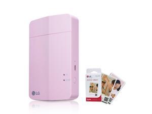 LG Photo Printer PoPo Pocket Photo 3 (Pink) Portable Mobile Photo Printer PD251 + 30 Zink Paper Sheet for Android, iOS - Newest Model with Upgraded LG Photo Printer PoPo Pocket Photo 3 (Pink) Portable Mobile Photo Printer PD251 + 30 Zink Paper Sheet for Android, iOS - Newest Model with Upgraded