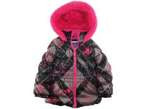 Big Chill Little Girls' Colorful Warm Paint Splatter Puffer Winter Jacket Coat, 3T, Black Big Chill Little Girls' Colorful Warm Paint Splatter Puffer Winter Jacket Coat, 3T, Black